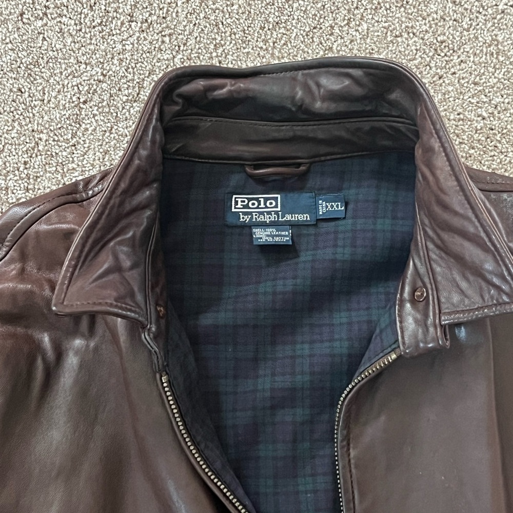 Chocolate Polo Leather Jacket